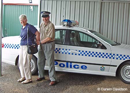 Darwin and Jackie, Mareeba Police Cruiser-0324